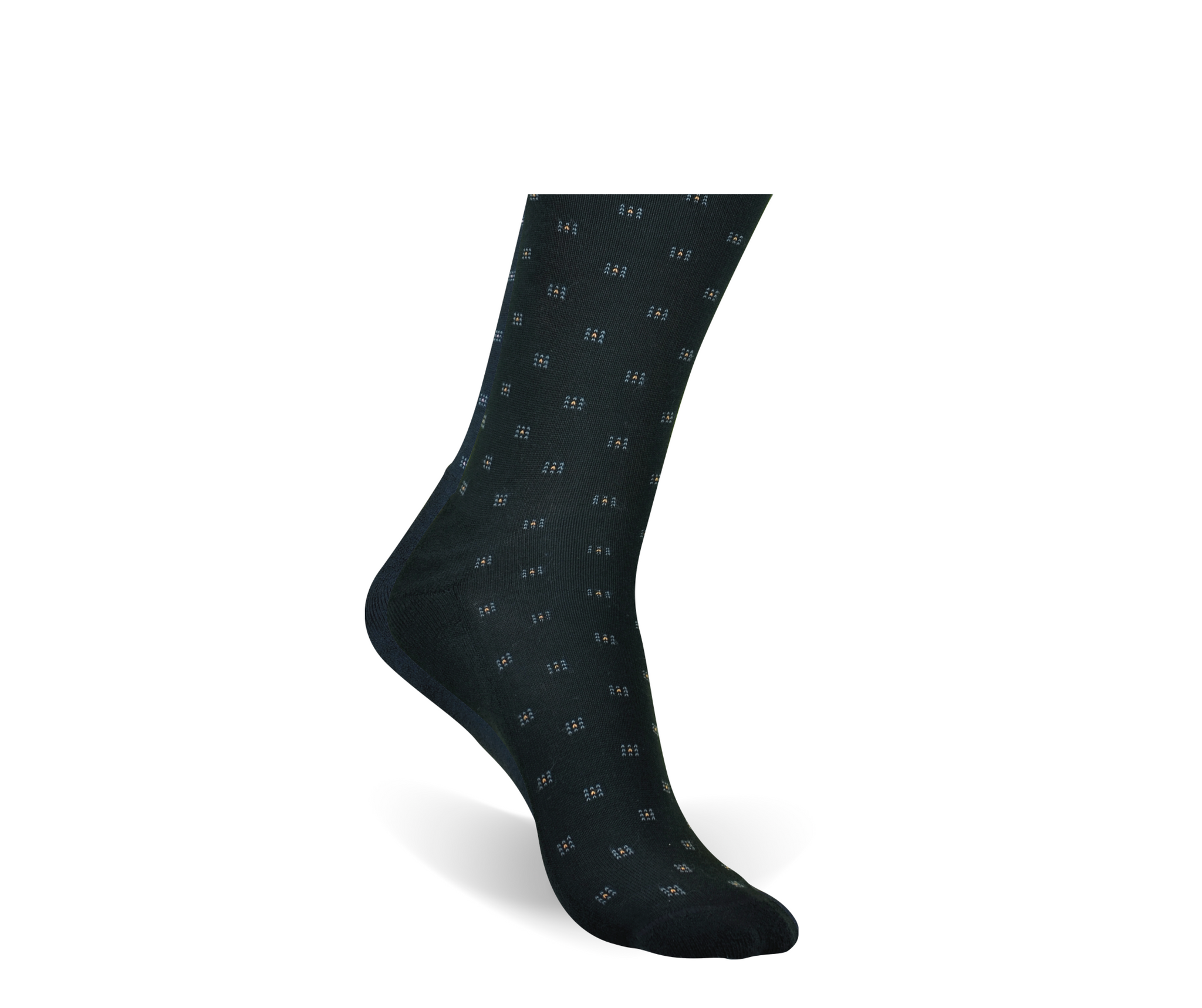 Men's Deco Square Byford London Padded Sole Dress Socks Premium