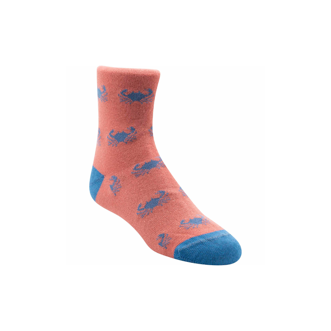 Toddler Coral Crab Sock