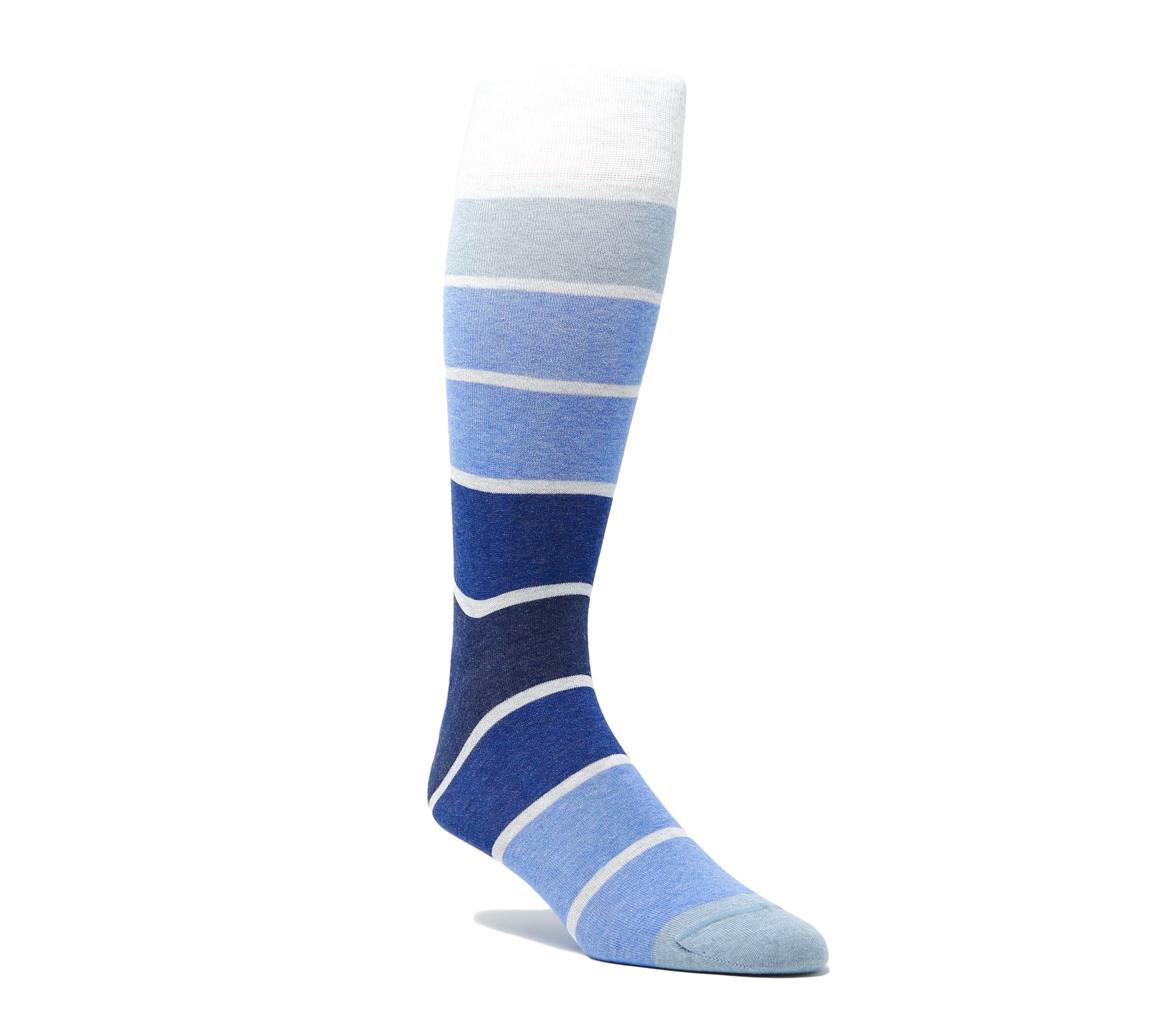 Heather Tonal Block Stripe Sock