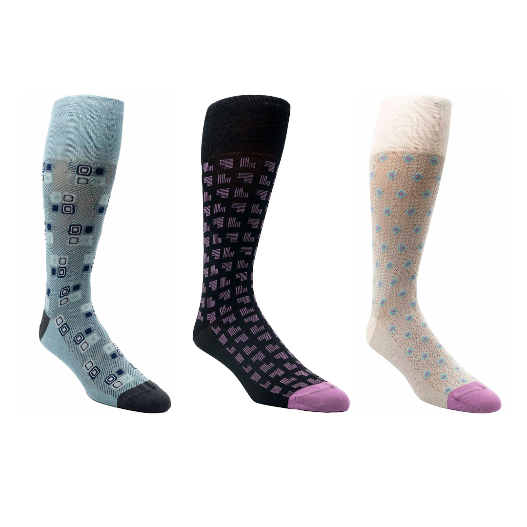 Three Pack Assorted Over the Calf Socks