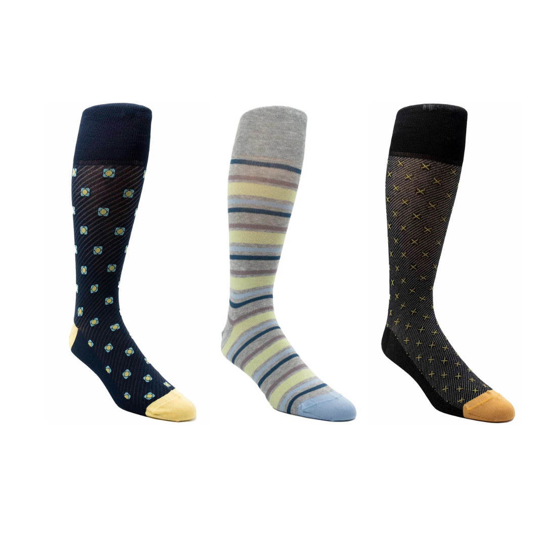 Three Pack Assorted Over the Calf Socks