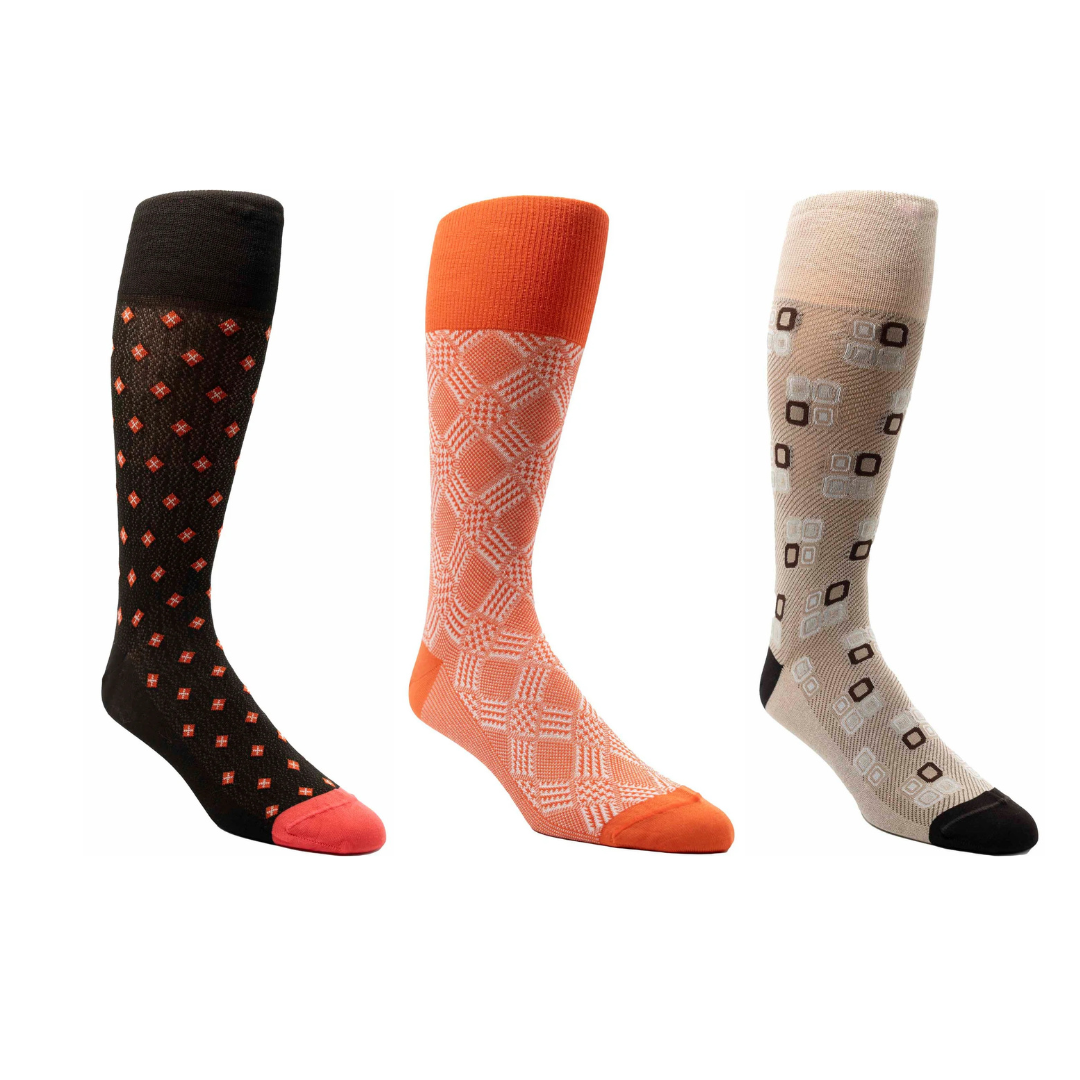 Three Pack Assorted Over the Calf Socks