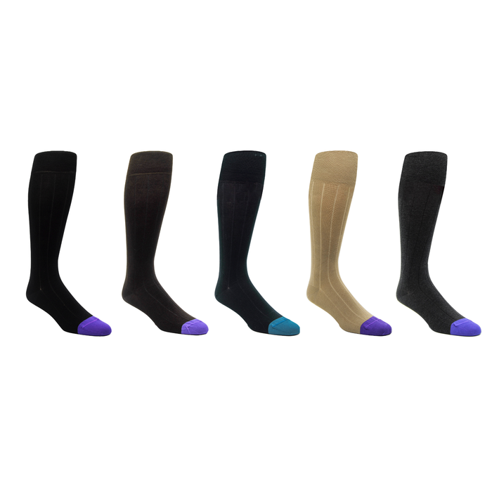 Five Pack Solid Socks MVKN / OVKN
